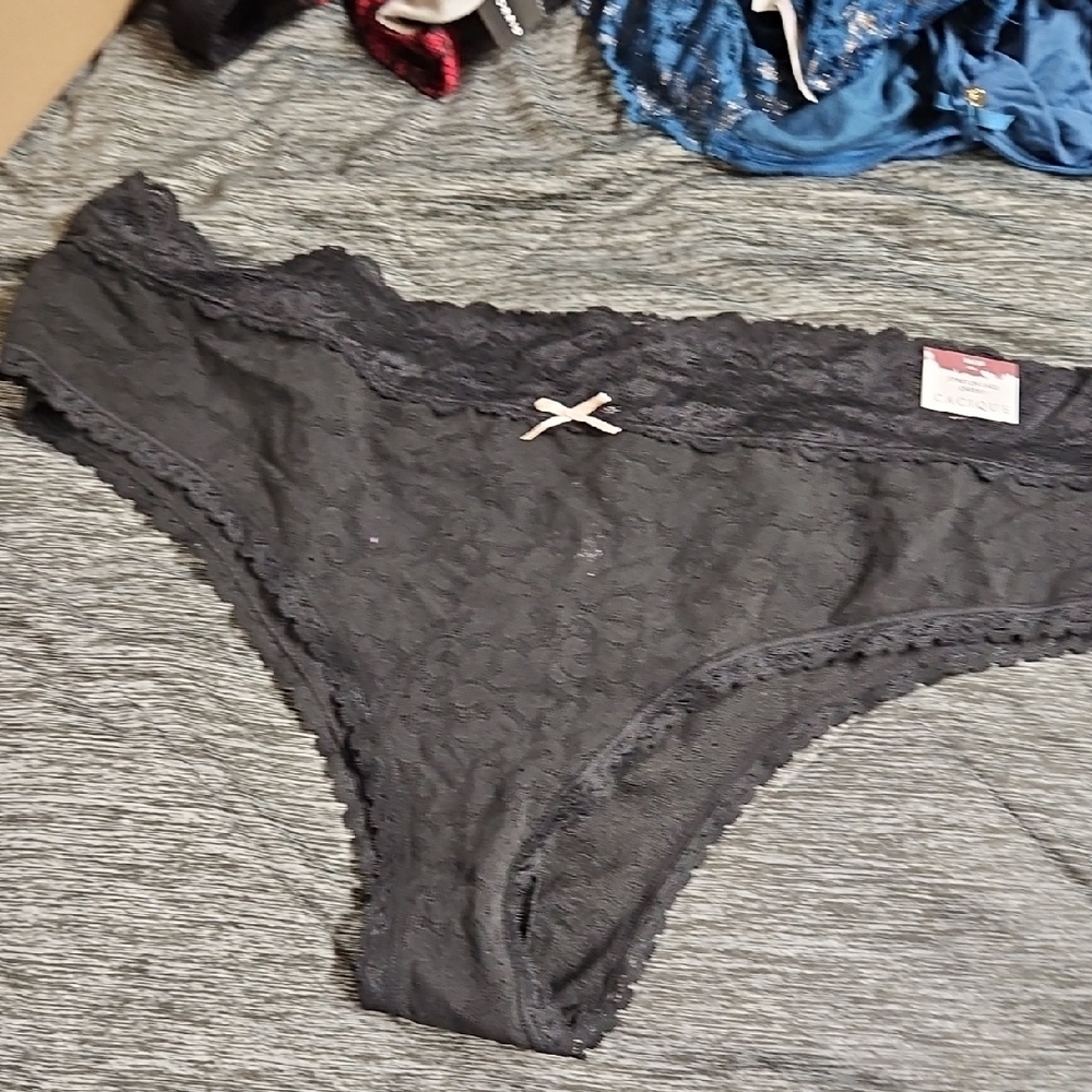 Cacique Black Lace Trim Panties